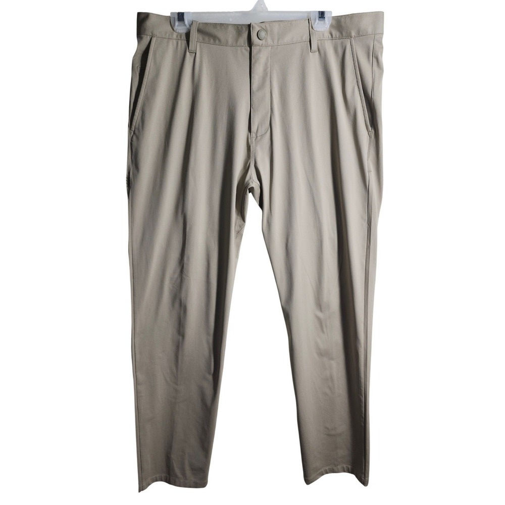 RHONE Commuter Classic Pants Khaki Straight Fit Mens Size 36‎ Style 100161